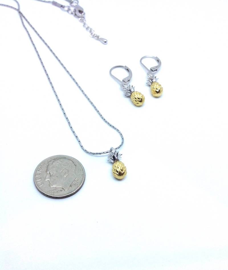 Lustige Geschenke, Anhänger Halskette, Ananas Schmuck, Ohrringe, Schmuck-Set, Geschenk Für Sie, Pop Art Schmuck Den Besten Freund von 2010louisek7