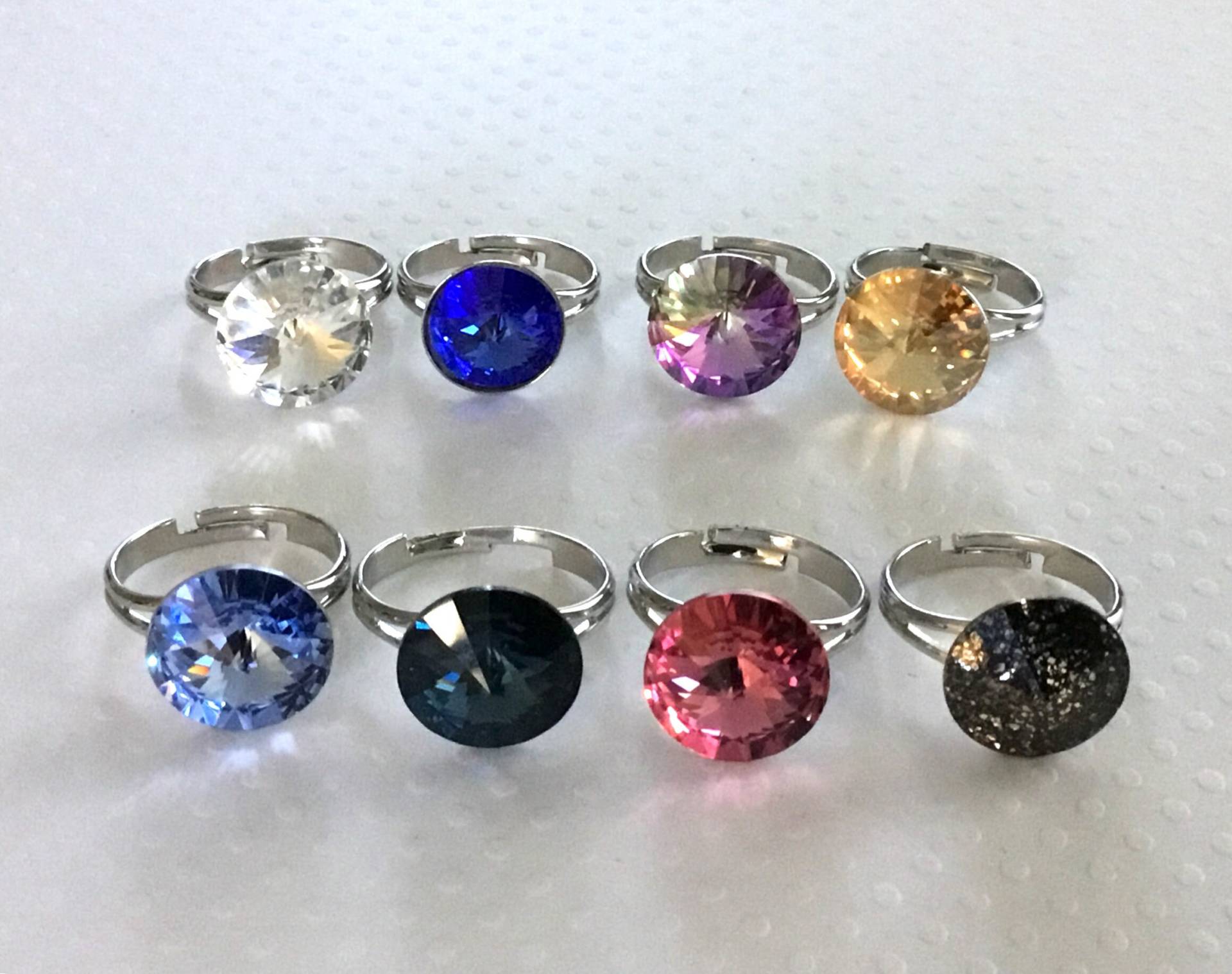 Swarovski Kristallring, Rivoli Verstellbarer Ring, Nicht Angelaufener Brautjungfer Geschenkring, Ringe Für Frauen, Schmuck von 2010louisek7