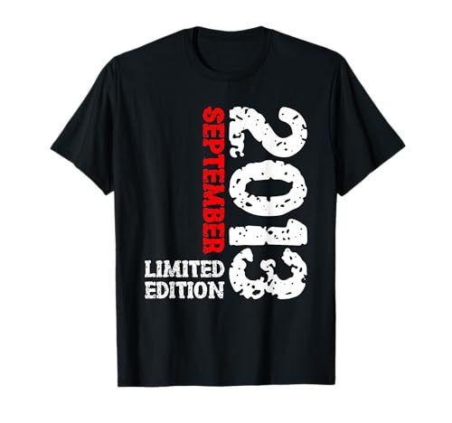 12. Geburtstag Frauen Männer Limited Edition September 2013 T-Shirt 12. Geburtstag Frauen Männer Limited Edition September 2013 T-Shirt von 2013 Geburtstag Damen Herren Geburtstagsgeschenk