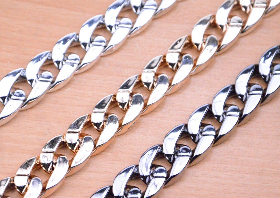 50 Stück Gold Flach Ovale Kunststoff Kette 50 Stück Gold Flach Ovale Kunststoff Kette von 2015shopopen