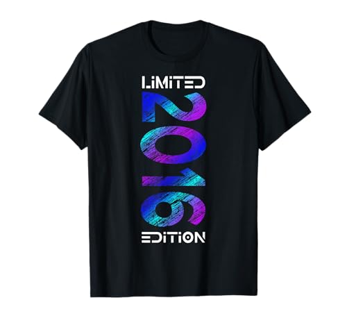 Limited Edition Jahrgang 2016 Junge Mädchen 9. Geburtstag T-Shirt von 2016 Lustige Geschenke zum 9. Geburtstag