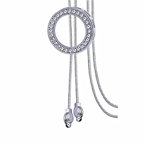 2022 Einfache Halskette Frauen Hundert Mode Schlüsselbein Kette Anhänger Halskette Ketten Kleid (Silver, One Size) von 2022