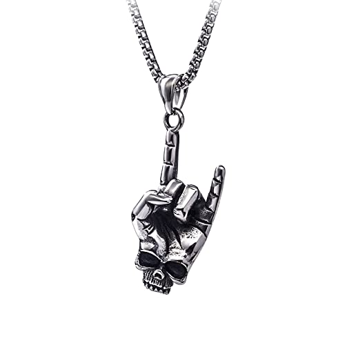 2022 Gebärdensprache Ich Liebe Dich Anhänger Halskette Gebärdensprache versilbert Schmuck Geschenke für Männer und Frauen Halskette Elefant (Silver, One Size) von 2022