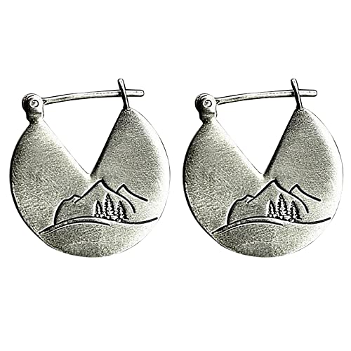 2022 Mode Persönlichkeit Temperament kreative Silber Ohrringe für Frauen Schmuck Geschenke Horn Ohrringe (A, One Size) von 2022