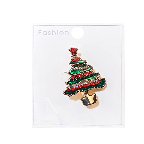 2022 Weihnachtsbrosche, Mann, Weihnachtsbaum, Weihnachtsdekoration, Tropfabzeichen, Zubehör, personalisierte Kleidung, Tasche, Schmuck, Brosche, Geschenkbrosche Broschen Libelle (Green, One Size) von 2022