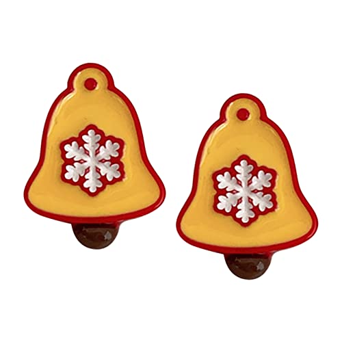 2022 Weihnachtsohrringe, niedliche Ohrstecker, Weihnachtsschmuck, Ohrringe, tägliche Partyzubehör, Harz, Schmuck, Geschenke für Frauen Karneol Ohrringe (Yellow, One Size) von 2022