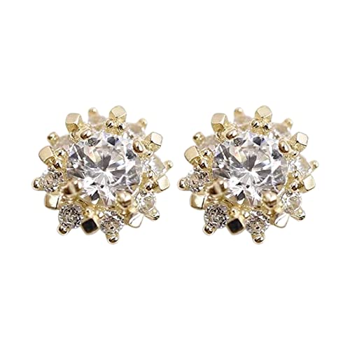 Kleine Sonne Strass Ohrringe für Mädchen für Frauen Ohrring Retro Typ Ohrringe Luxus trendige minimalistische zierliche kleine Ohrwickel Manschette Piercing Ohrstecker Ohrringe (Multicolour, One Size) von 2022