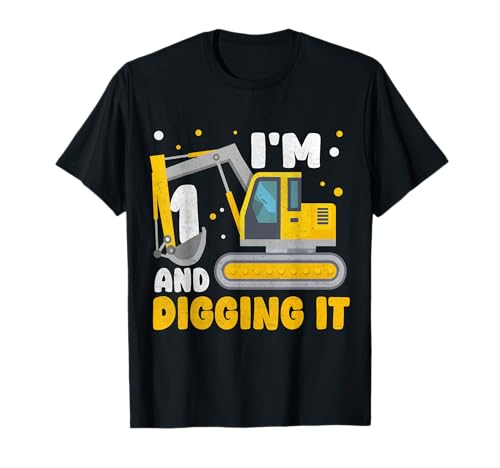 1. Geburtstag Junge Bagger Boy Construction Happy 1 Year Old T-Shirt 1. Geburtstag Junge Bagger Boy Construction Happy 1 Year Old T-Shirt von 2024 1st First Birthday Digger Boy Construction