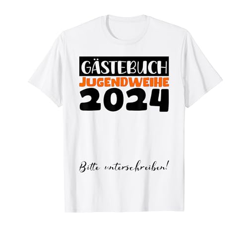 Jugendweihe Deko Mädchen Jungen Gästebuch Jugendweihe 2024 T-Shirt von 2024 Jugendweihe Kleider Erwachsen Werden Jugend