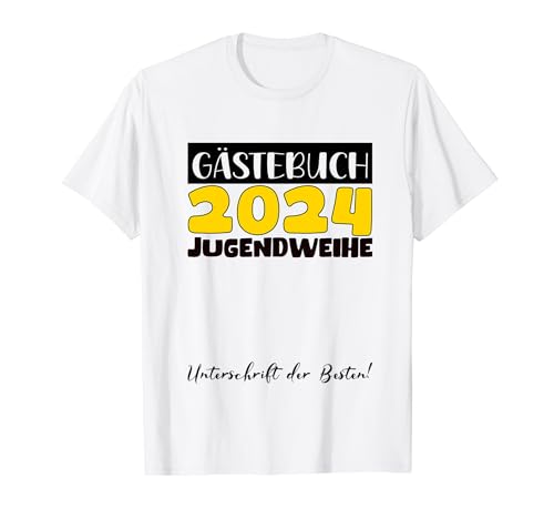 Jugendweihe Deko Mädchen Jungen Gästebuch Jugendweihe 2024 T-Shirt von 2024 Jugendweihe Kleider Erwachsen Werden Jugend