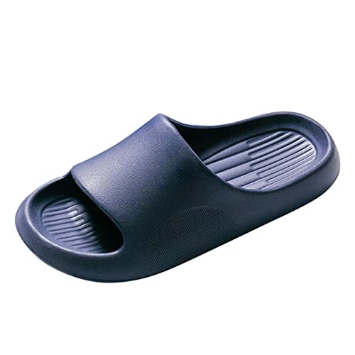 Outdoor Schuhe Damen Wasserdicht 40 Hausschuhe Sandalen für Damen Herren EVA Anti-Rutsch Indoor & Outdoor Herren Hausschuhe Sandalen Boden Haus Schuhe Damen Winter Boots Günstig (Dark Blue, 42) von 205