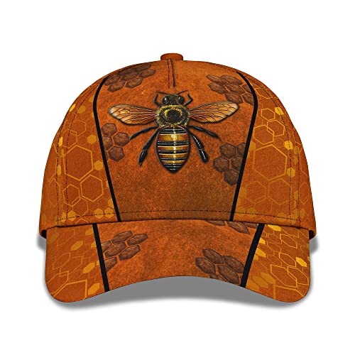 208 Damen Herren Baseball Kappe Mütze Biene Und Bienenstock Auf Braunem Druck Outdoor Hut Reine Farbe Visier Hut Leicht Basecap Für Sport Angeln Golf von 208