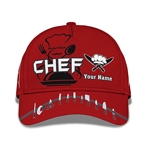 208 Damen Herren Baseballkappe Koch Und Messer Rot Baseballmütze Reine Farbe Baseball Cap Vintage Baseball Kappen Für Draussen Angeln Golf von 208