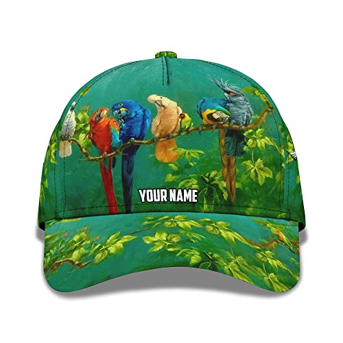 208 Damen Herren Distressed Basecap Papageien Auf Astbaum Outdoor Hut Reine Farbe Snapback Kappe Leicht Abwaschbar Baseball Cap Für Sport Angeln Draussen von 208