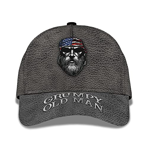 208 Damen Herren Distressed Basecap Us-Mürrischer Alter Mann Baseballkappe Leicht Abwaschbar Baseball Cap Vintage Snapback Kappe Für Kletter Reisen Wander von 208
