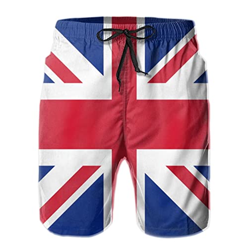 208 Union Jack Alle Uk-Flagge Herren Kurze Hose Schnelltrocknend Shorts Lässige Strandkleidung Mit Mesh Futter Sweatpants M von 208
