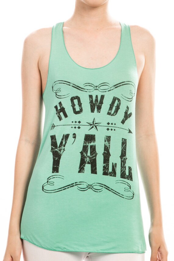 Grüß Dich Gedruckt Y " All Racerback Tank Top Grüß Dich Gedruckt Y " All Racerback Tank Top von 20FifteenBoutique