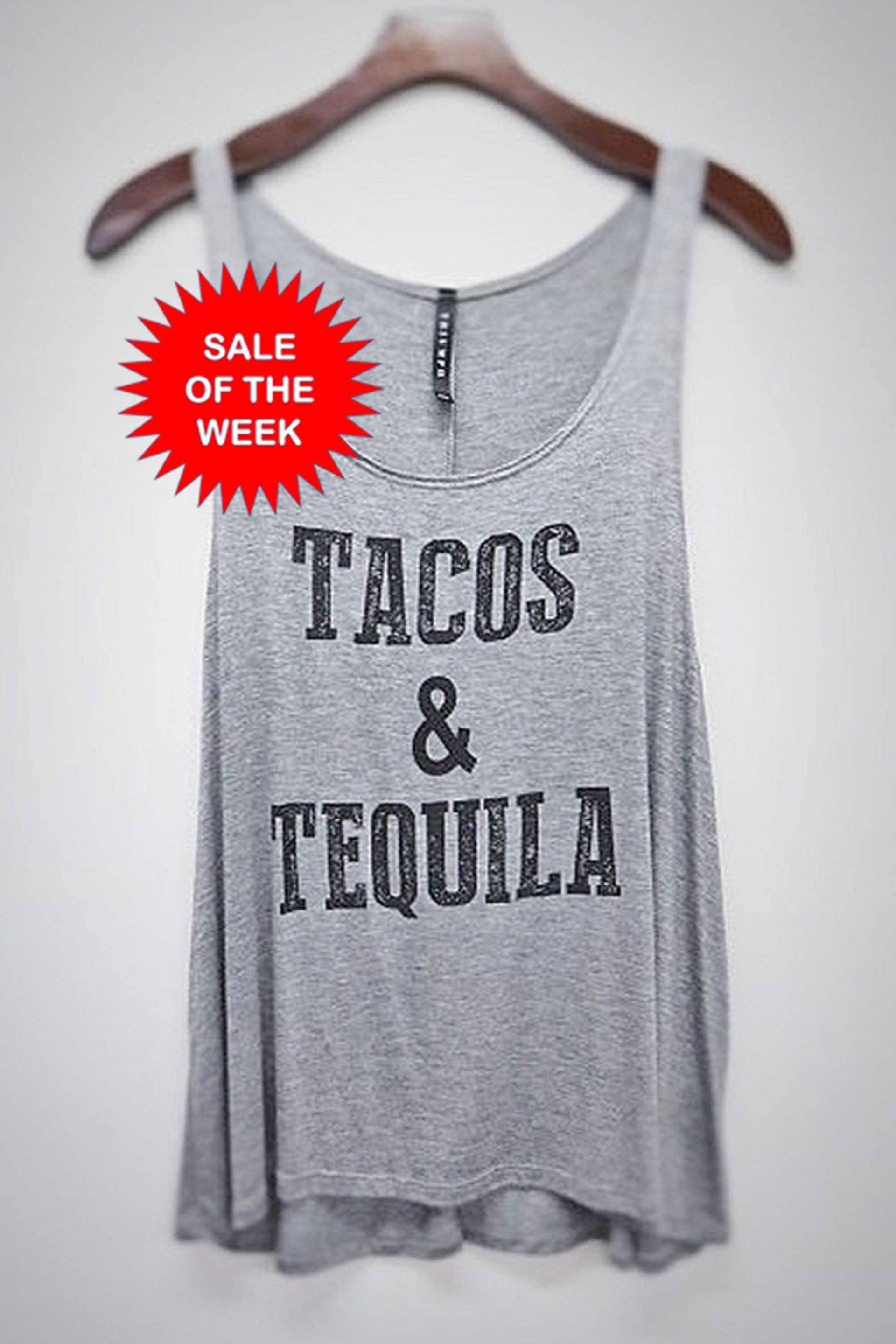 Tacos & Tequila Racerback Tank Top | Groß Tacos & Tequila Racerback Tank Top | Groß von 20FifteenBoutique