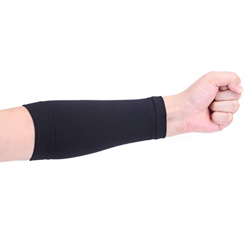20LY 1 Stück Unterarm Kompressionsärmel Tattoo Cover Up Sleeves für Herren Damen Tattoo Abdeckung Ärmlinge (M, Schwarz) von 20LY
