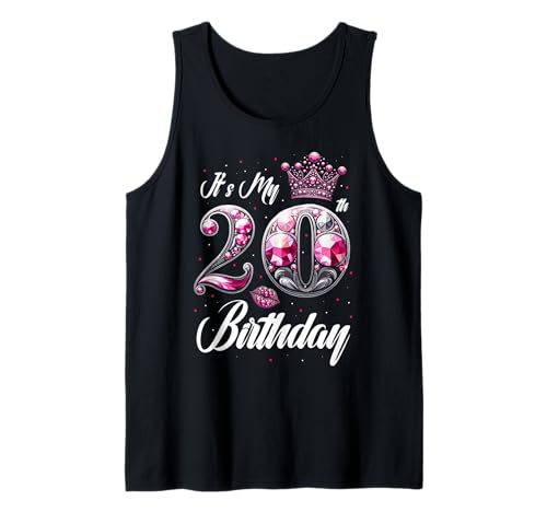 It's My 20th Birthday Party Zitat Jungen Mädchen Geburtstag Party Tank Top It's My 20th Birthday Party Zitat Jungen Mädchen Geburtstag Party Tank Top von 20th Birthday Gifts Celebration Party Men Women