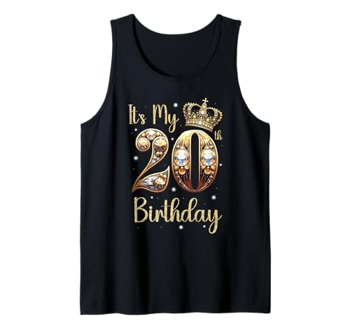 It's My 20th Birthday Party Zitat Jungen Mädchen Geburtstag Party Tank Top It's My 20th Birthday Party Zitat Jungen Mädchen Geburtstag Party Tank Top von 20th Birthday Gifts Celebration Party Men Women
