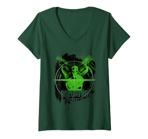 Damen Predator Sniper Scope Dutch 80s T-Shirt mit V-Ausschnitt von 20th Century Studios