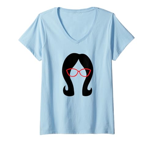 Damen Bob’s Burgers Linda Belcher Oh, My Face T-Shirt mit V-Ausschnitt Damen Bob’s Burgers Linda Belcher Oh, My Face T-Shirt mit V-Ausschnitt von 20th Century Television