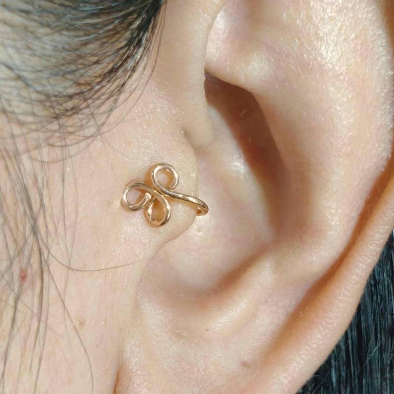 Tragus Ohrringe, Ohrringe, Ohrringe, Ohrringe, Kein Piercing, Ohrmanschette, Sterling Silber Schmuck, Nicht Piercing, 14K Vergoldet, Piercing von 21APRILjewelry