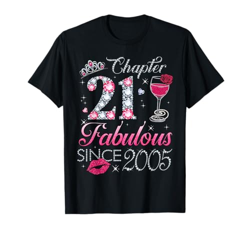 Kapitel 21 Fabelhaftes Geschenk zum 21. Geburtstag seit 2005 für Damen T-Shirt Kapitel 21 Fabelhaftes Geschenk zum 21. Geburtstag seit 2005 für Damen T-Shirt von 21st Birthday Funny Gift For Women Ladies