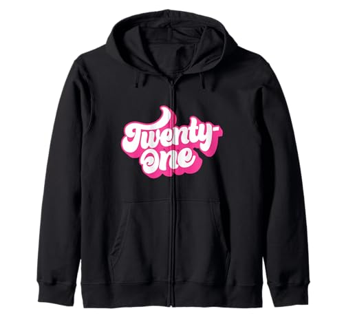 Einundzwanzig, 21 Jahre alt, Rosa, für Frauen, Ihr 21. Geburtstag Kapuzenjacke Einundzwanzig, 21 Jahre alt, Rosa, für Frauen, Ihr 21. Geburtstag Kapuzenjacke von 21st Birthday Gifts by Art Like Wow