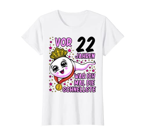 Damen Vor 22 Jahren war ich mal die Schnellste 22. Geburtstag Frau T-Shirt Damen Vor 22 Jahren war ich mal die Schnellste 22. Geburtstag Frau T-Shirt von 22 Geburtstag lustig Damen Geschenk 22 Jahre Frau