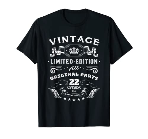 Herren Dekoration zum 22. Geburtstag zum 22. Geburtstag für Männer T-Shirt Herren Dekoration zum 22. Geburtstag zum 22. Geburtstag für Männer T-Shirt von 22 Year Old Vintage 22nd Birthday Gifts for Men