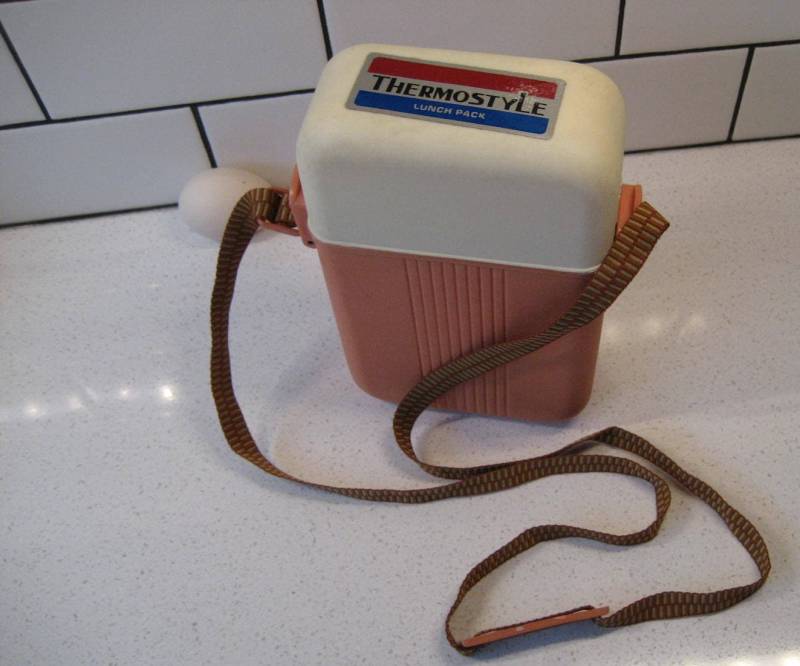 Vintage Thermostyle Lunch Pack Tetris Tupperware Behälter Verstellbarer Gurt Retro Thermoskanne Namensschild Schreibtisch Lunchpaket Umweltbewusst von 222nest