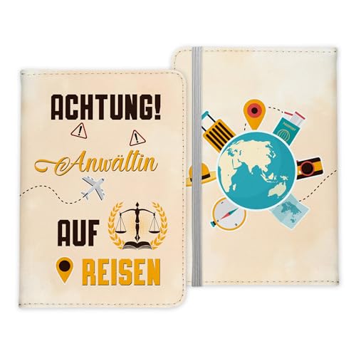 22Feels Anwältin Geschenk Reisepasshülle Frauen Reisen Pass Etui Cover Organizer Sommer Urlaub Gadgets Kunst-Leder Berufe Accessoire von 22Feels