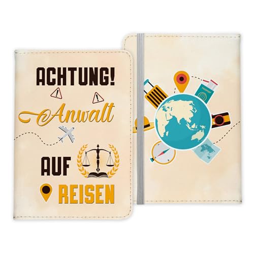 22Feels Anwalt Geschenk Reisepasshülle Männer Reisen Pass Etui Cover Organizer Sommer Urlaub Gadgets Kunst-Leder Berufe Accessoire von 22Feels