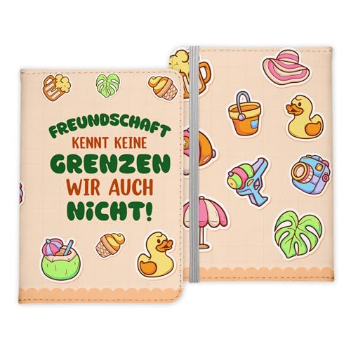 22Feels Beste Freundin Reisepasshülle Frauen Geschenk Reisen mit Freunden Pass Etui Cover Organizer Gadgets Sommer Urlaub Kunst-Leder von 22Feels