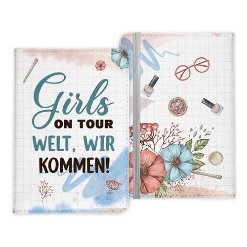 22Feels Beste Freundin Reisepasshülle Frauen Geschenk Reisen mit Freunden Pass Etui Cover Organizer Gadgets Sommer Urlaub Kunst-Leder von 22Feels