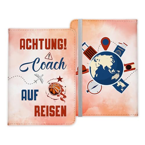 22Feels Coach Geschenk Reisepasshülle Männer Reisen Pass Etui Cover Organizer Sommer Urlaub Gadgets Kunst-Leder Berufe Accessoire von 22Feels