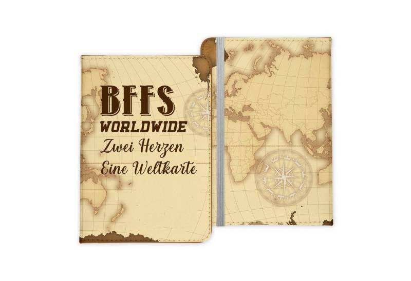 22Feels Dokumententasche Beste Freundin Geschenk Reisepasshülle Urlaub Reisen Accessoires Pass, IN DEUTSCHLAND BEDRUCKT von 22Feels