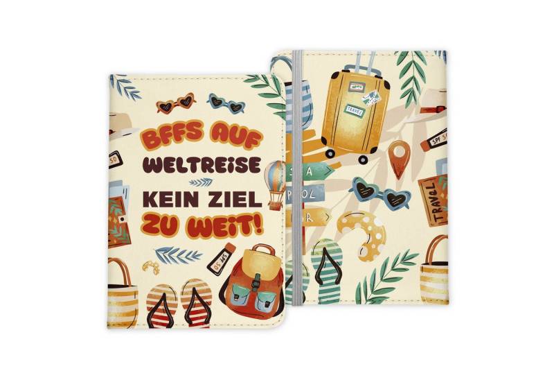 22Feels Dokumententasche Beste Freundin Geschenk Reisepasshülle Urlaub Reisen Accessoires Pass, IN DEUTSCHLAND BEDRUCKT von 22Feels