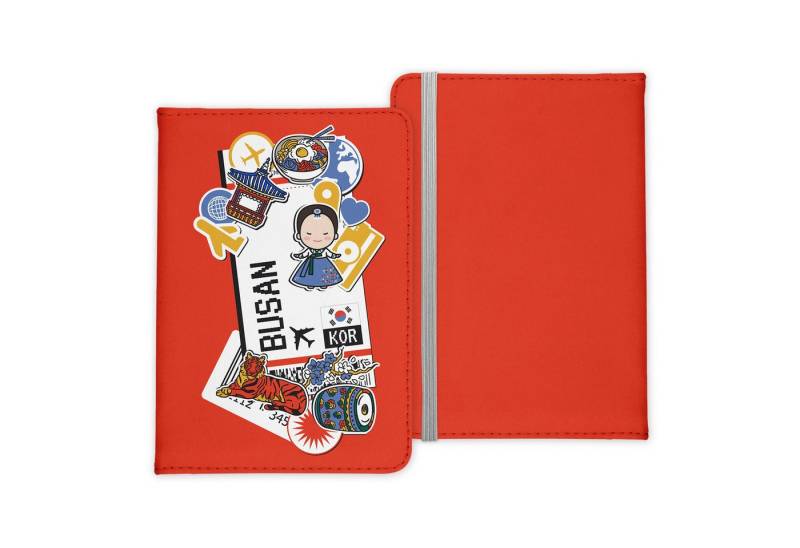 22Feels Dokumententasche Busan Souvenir Reisepasshülle Reisen Gadgets Etui Cover Pass Organizer, IN DEUTSCHLAND BEDRUCKT von 22Feels