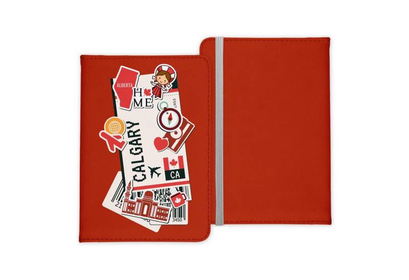 22Feels Dokumententasche Calgary Souvenir Reisepasshülle Reisen Gadgets Etui Pass Organizer, IN DEUTSCHLAND BEDRUCKT von 22Feels