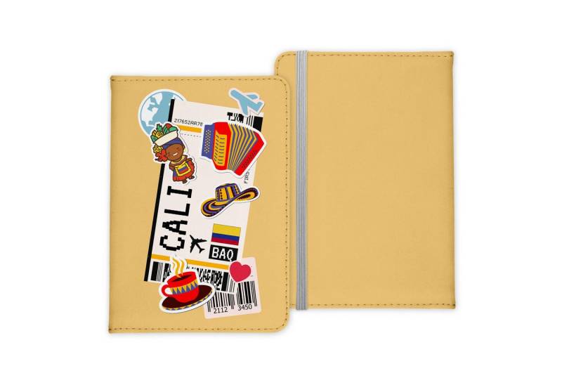 22Feels Dokumententasche Cali Souvenir Reisepasshülle Reisen Gadgets Etui Cover Pass Organizer, IN DEUTSCHLAND BEDRUCKT von 22Feels