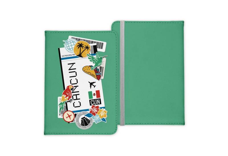 22Feels Dokumententasche Cancún Souvenir Reisepasshülle Reisen Gadgets Etui Pass Organizer, IN DEUTSCHLAND BEDRUCKT von 22Feels