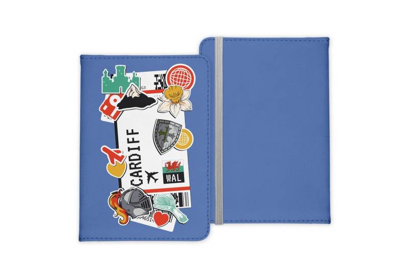 22Feels Dokumententasche Cardiff Souvenir Reisepasshülle Reisen Gadgets Etui Pass Organizer, IN DEUTSCHLAND BEDRUCKT von 22Feels