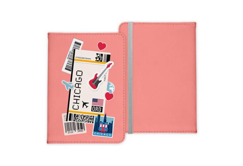 22Feels Dokumententasche Chicago Souvenir Reisepasshülle Reisen Gadgets Etui Pass Organizer, IN DEUTSCHLAND BEDRUCKT von 22Feels
