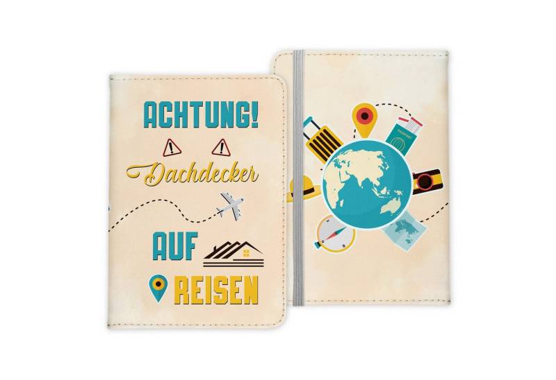22Feels Dokumententasche Dachdecker Geschenk Reisepasshülle Männer Reisen Pass Etui Wichteln, IN DEUTSCHLAND BEDRUCKT von 22Feels