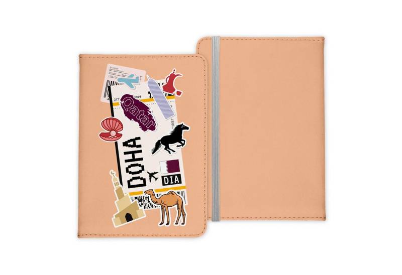 22Feels Dokumententasche Doha Souvenir Reisepasshülle Reisen Gadgets Etui Cover Pass Organizer, IN DEUTSCHLAND BEDRUCKT von 22Feels