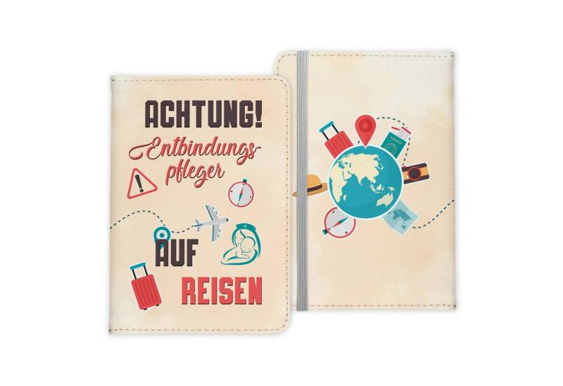 22Feels Dokumententasche Entbindungspfleger Geschenk Reisepasshülle Männer Reisen Etui Wichteln, IN DEUTSCHLAND BEDRUCKT von 22Feels