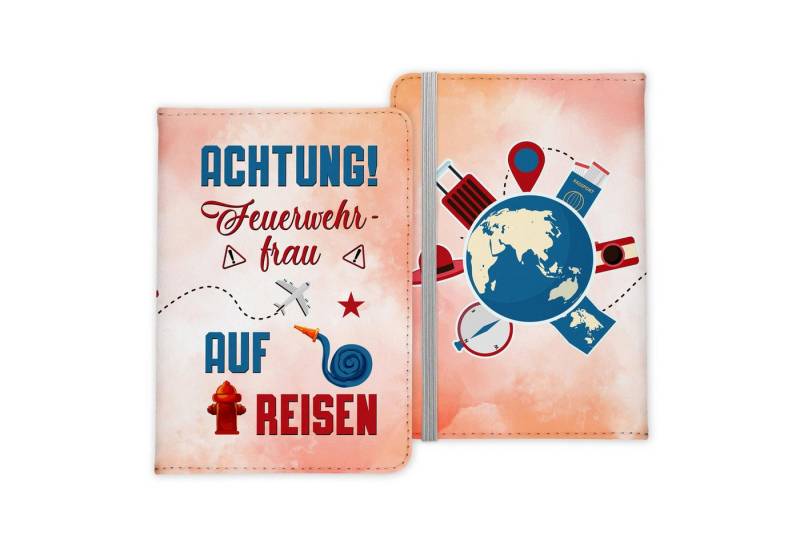 22Feels Dokumententasche Feuerwehrfrau Geschenk Frauen Reisepasshülle Reisen Pass Etui Wichteln, IN DEUTSCHLAND BEDRUCKT von 22Feels